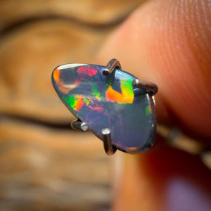 🔨 AUCTION 🔨 0.45cts - Top Red on Black Lightning Ridge Opal Doublet