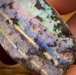 272.1cts - Very Large Queensland Boulder Seam Opal. Amazing Landscape with Multicolours!