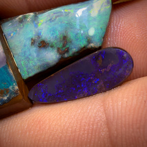 🔒38.1cts - 3x Australian Boulder Seam Opal Rubs Parcel