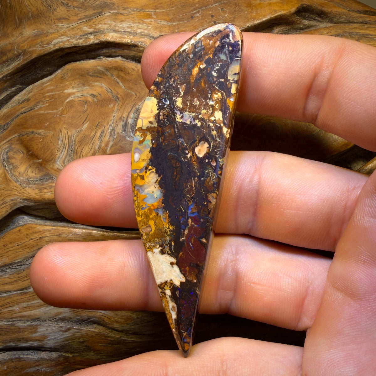 119.6cts - Wood Fossil Replacement Boulder Opal from Yowah