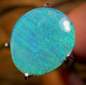 2.1cts - Scandinavian Aka Ice Blue/Green Queensland Boulder Seam Opal from Winton