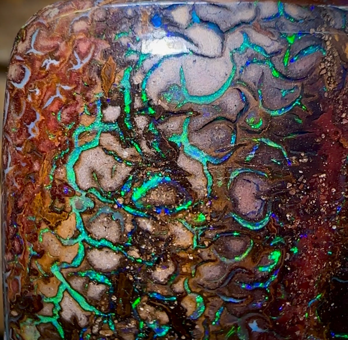 (Template) 121.6cts - Tribal Koroit Nut Opal. Australian Boulder Opal - Opal Whisperers