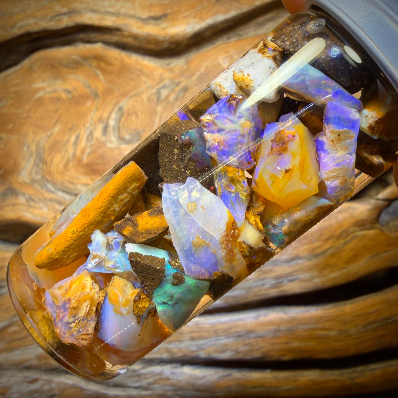 78.3cts - Vial of Mixed Australian Boulder Opal Rough