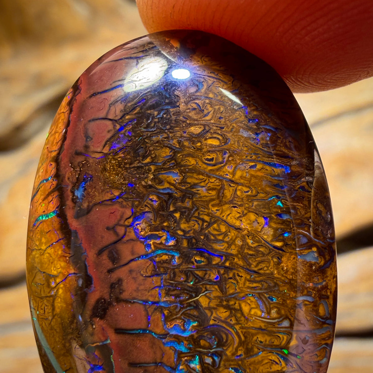 Bargain Card! 58.7cts - Tribal Yowah Nut Opal. Australian Opal