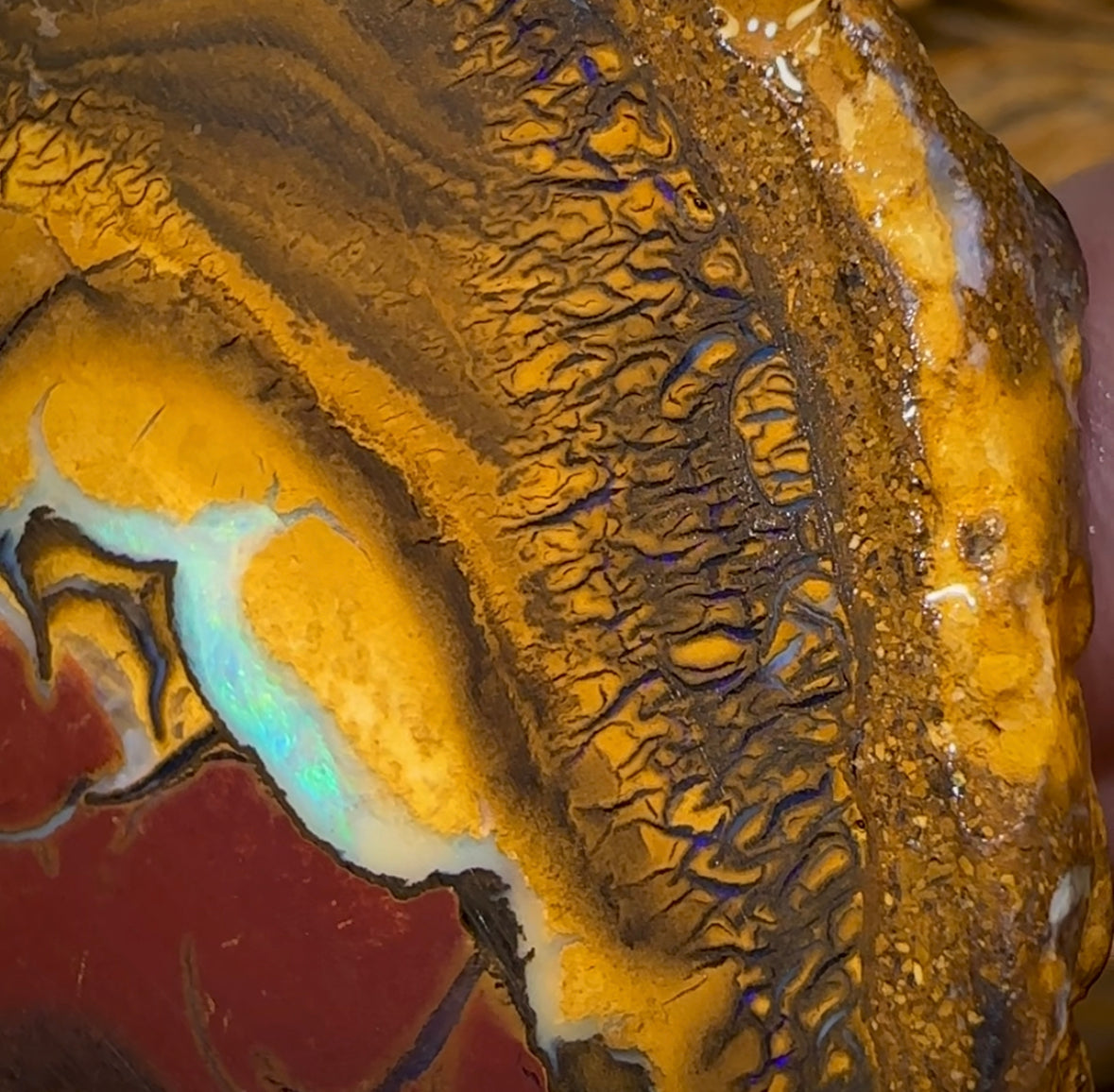 (Template) 296.1cts - Yowah Nut Opal Specimen Rub - Opal Whisperers