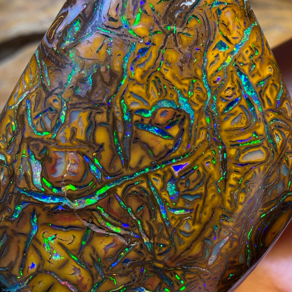 132.3cts - TOP Tribal Queensland Boulder Opal from Yowah
