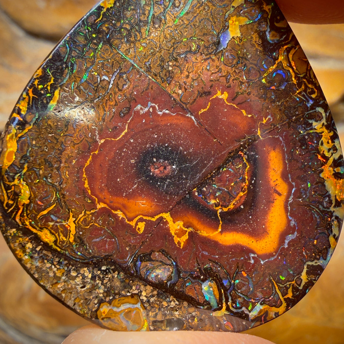 WILDCARD! 51.1cts - Tribal Yowah Nut Opal. Australian Opal