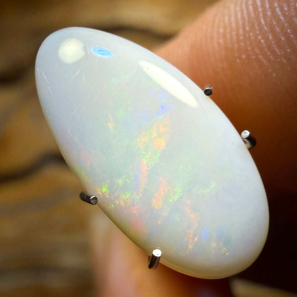 3.3cts - South Australian White Opal from Coober Pedy