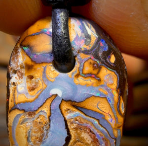 29 x 14mm - Drilled Tribal Queensland Boulder Opal Necklace