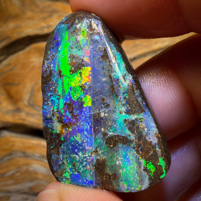 79.7cts - TOP Queensland Boulder Opal Rub. Featured on ‘OUTBACK OPAL HUNTERS’!!