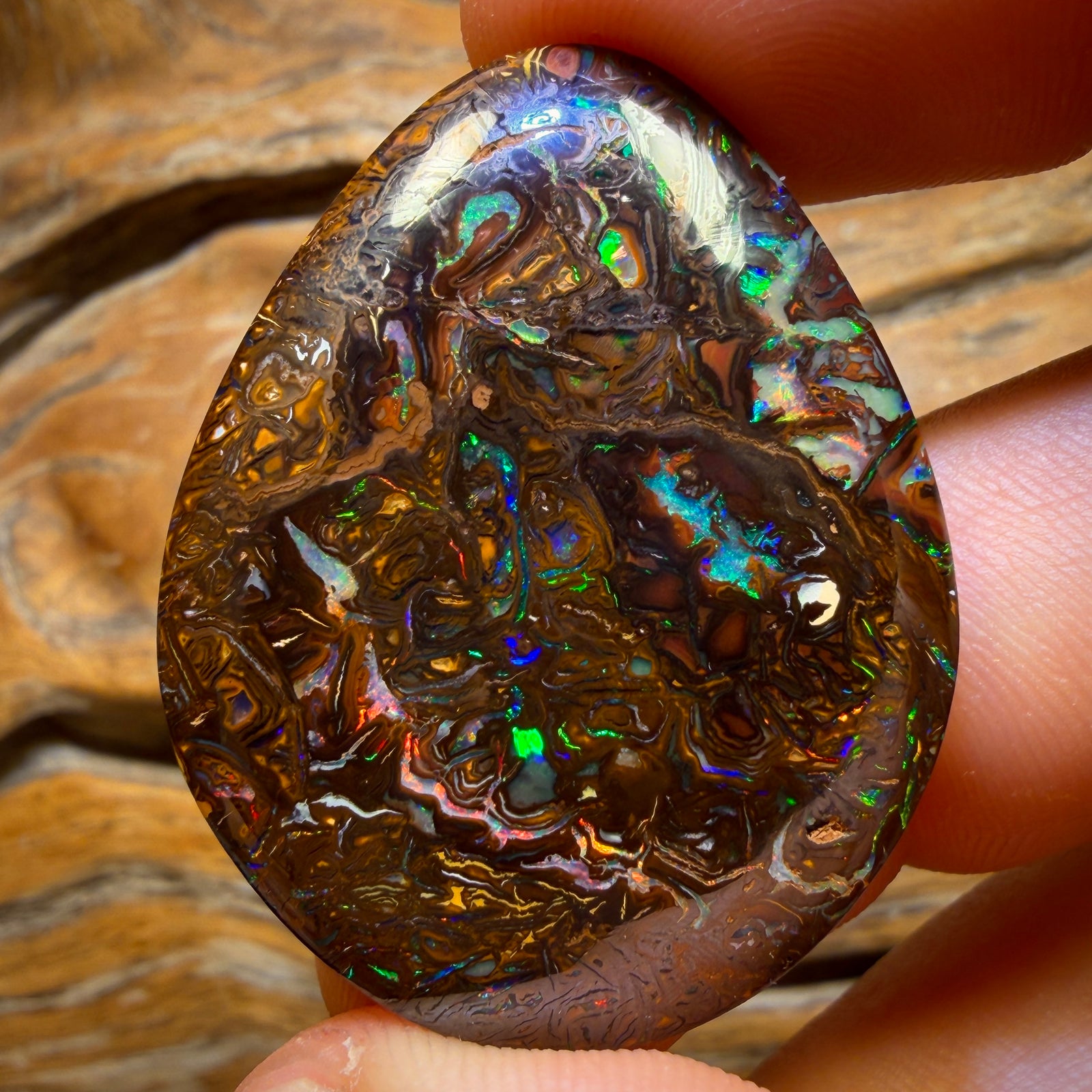79.8cts - Top Tribal Queensland Boulder Opal from Yowah. Double Sided!