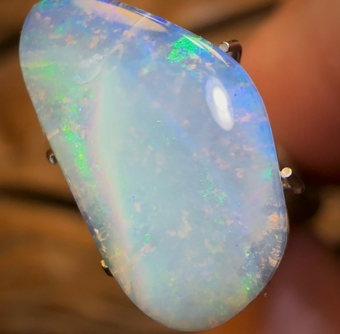 4.1cts - Queensland Boulder Seam Opal, Half Price