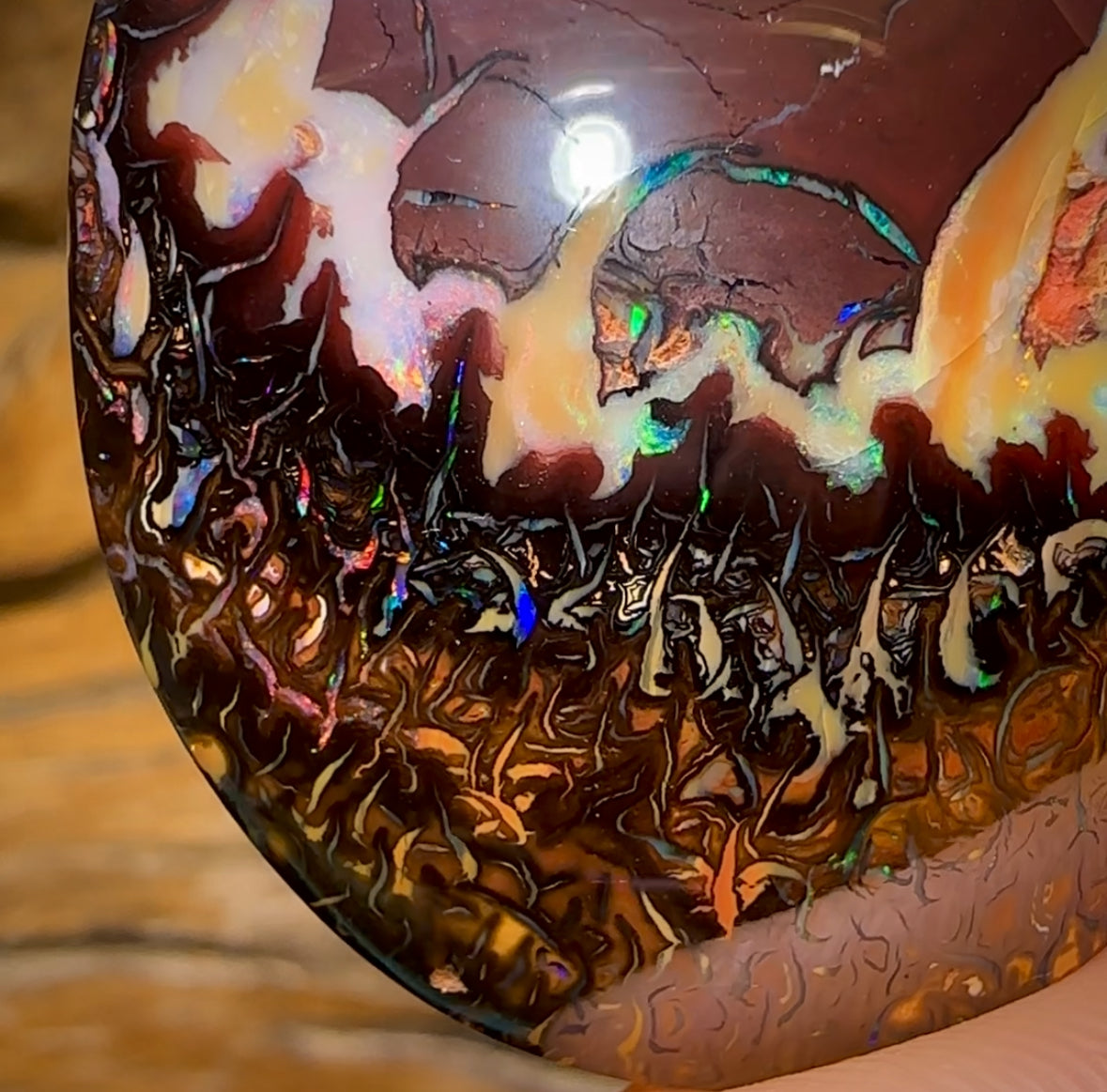 99.3cts - Top Tribal Queensland Boulder Opal. Double Sided!