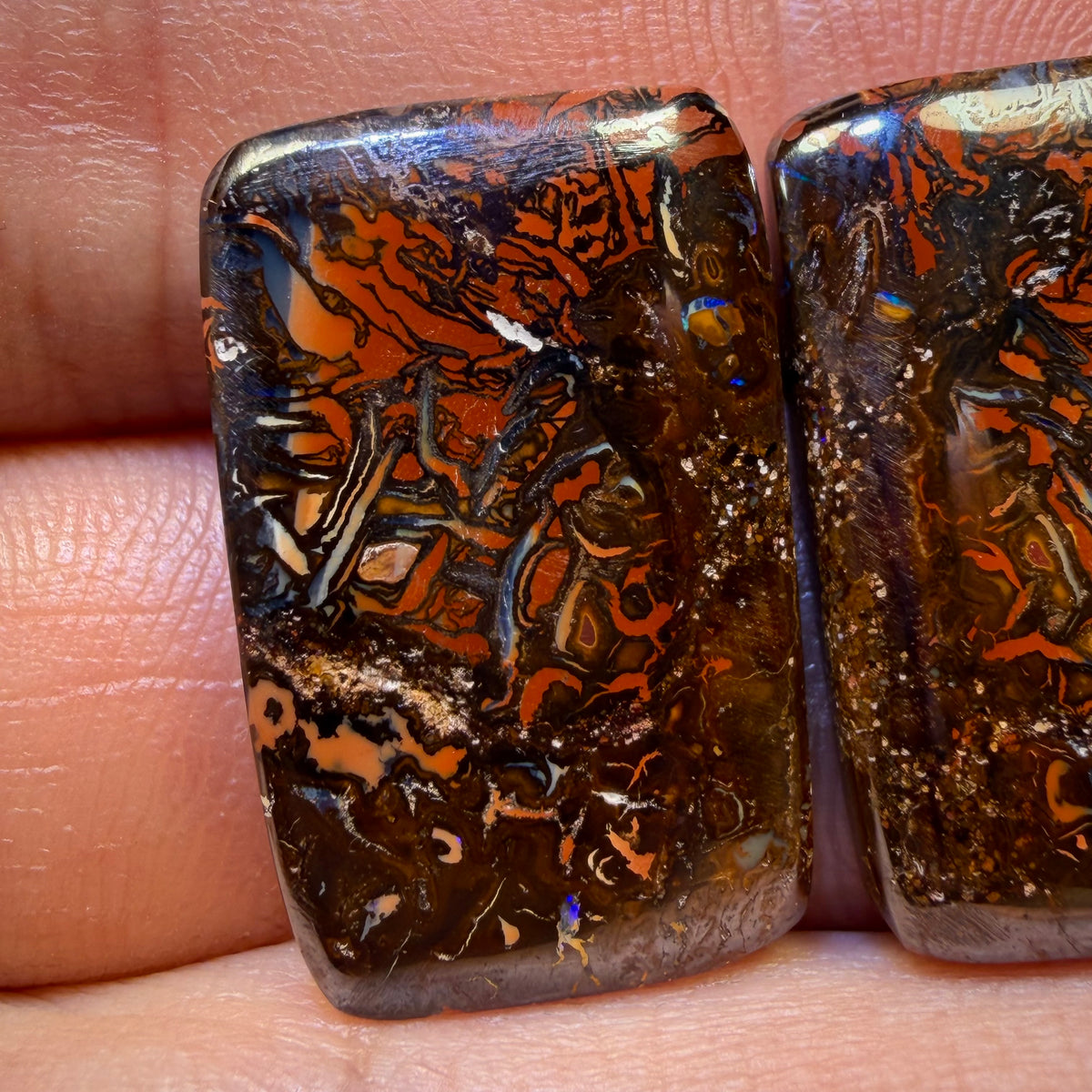 Wildcard! 37.5cts - Tribal Queensland Boulder Opal Pair