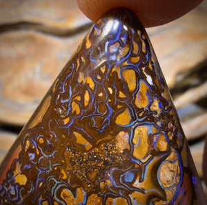 124.5cts - Tribal Australian Boulder Opal from Yowah