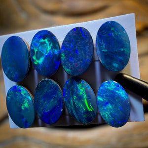 🔒3.6cts - 8x Australian Boulder Opal Doublets WHOLESALE PARCEL