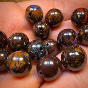 Drilled Boulder Opal Tribal Beads. BULK LISTING Multiple available