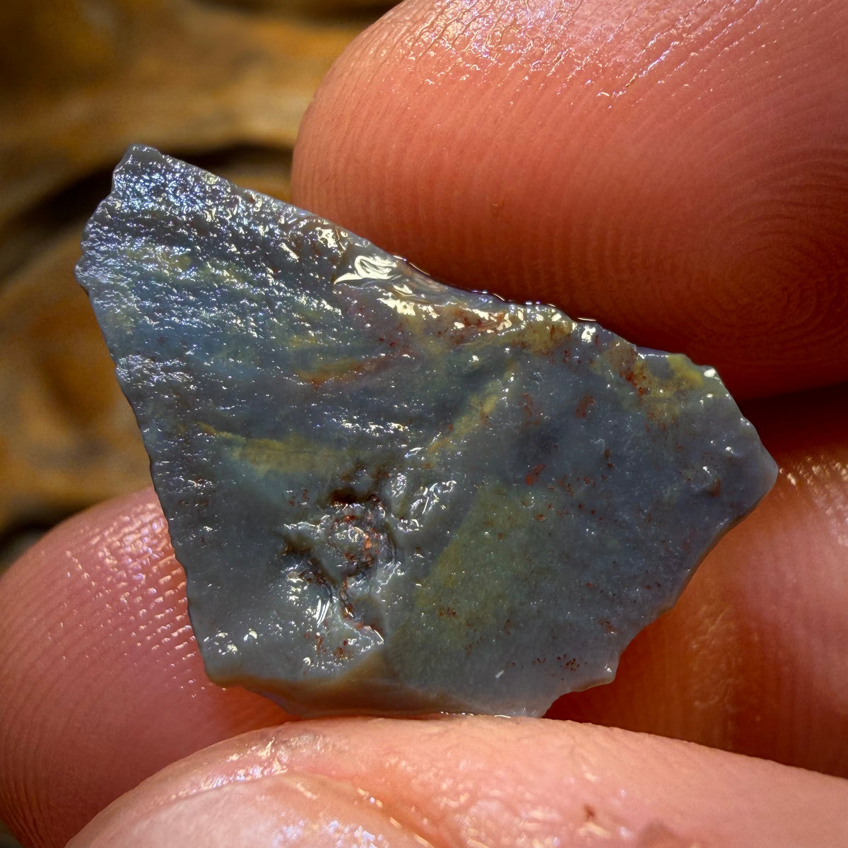 9.4cts - Lightning Ridge Dark Opal Rough Piece