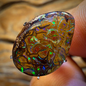 6.3cts - Opale tribale Yowah Nut. Opale boulder australienne