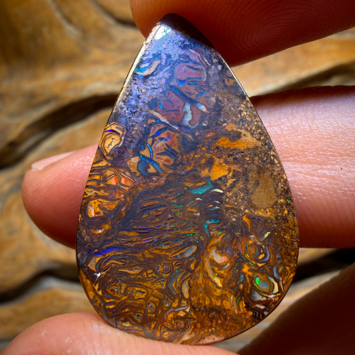 21.2cts - Tribal Yowah Nut Opal. Australian Opal