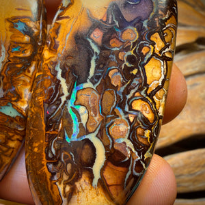 276.3cts - Isaac’s pick! Yowah Nut Tribal Opal Trio Parcel. Australian Opal