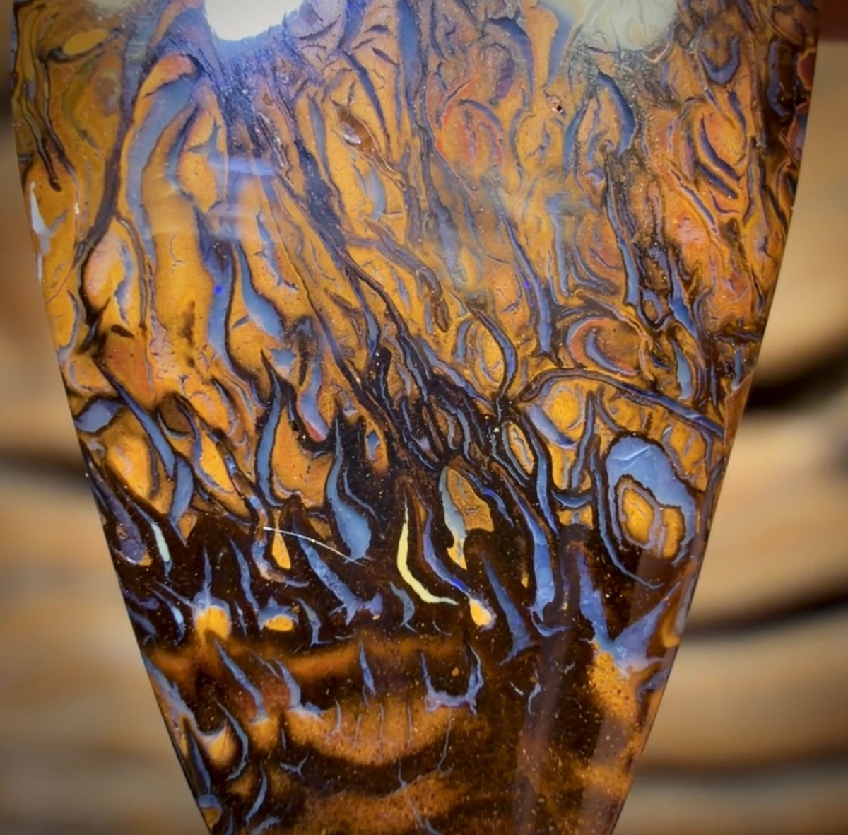 13.1cts - Tribal Yowah Nut Opal. Australian Opal