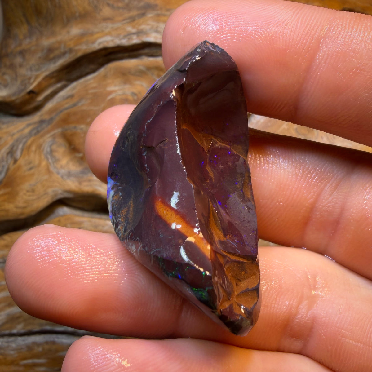 HDW 121.9cts - Tribal Yowah Nut Opal Rough Rub