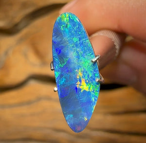 2.7cts - “Ocean Inlet”Queensland Boulder Opal Doublet - Opal Whisperers