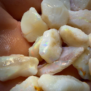 100.4cts - 20x South Australian White Opal Rough Parcel
