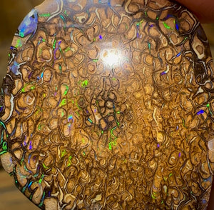 40.4cts - Double Sided Australian Boulder Opal. Tribal Pattern