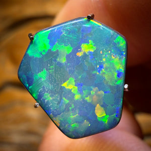 3.1cts - Lightning Ridge Opal Doublet Old School Old cut Old Collection