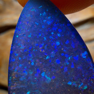 “Set in Stone” - Private Collector Acquisition - “Hey True Blue” 32.2cts - Top Australian Boulder Seam Opal