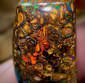 27.6cts - Yowah Nut Opal. Tribal Pattern