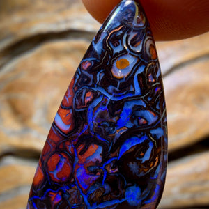 TGIF 22.1cts - Top Black Tribal Yowah Nut Opal