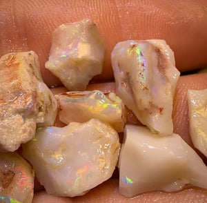 48.7cts - 9x South Australian Rare Mintabie Opal Rough Parcel