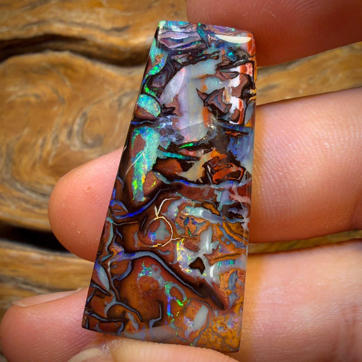 Hey Dad! 122.8cts - BIG TOP PARTNERS Tribal Queensland Boulder Opal Picture Stone Pair