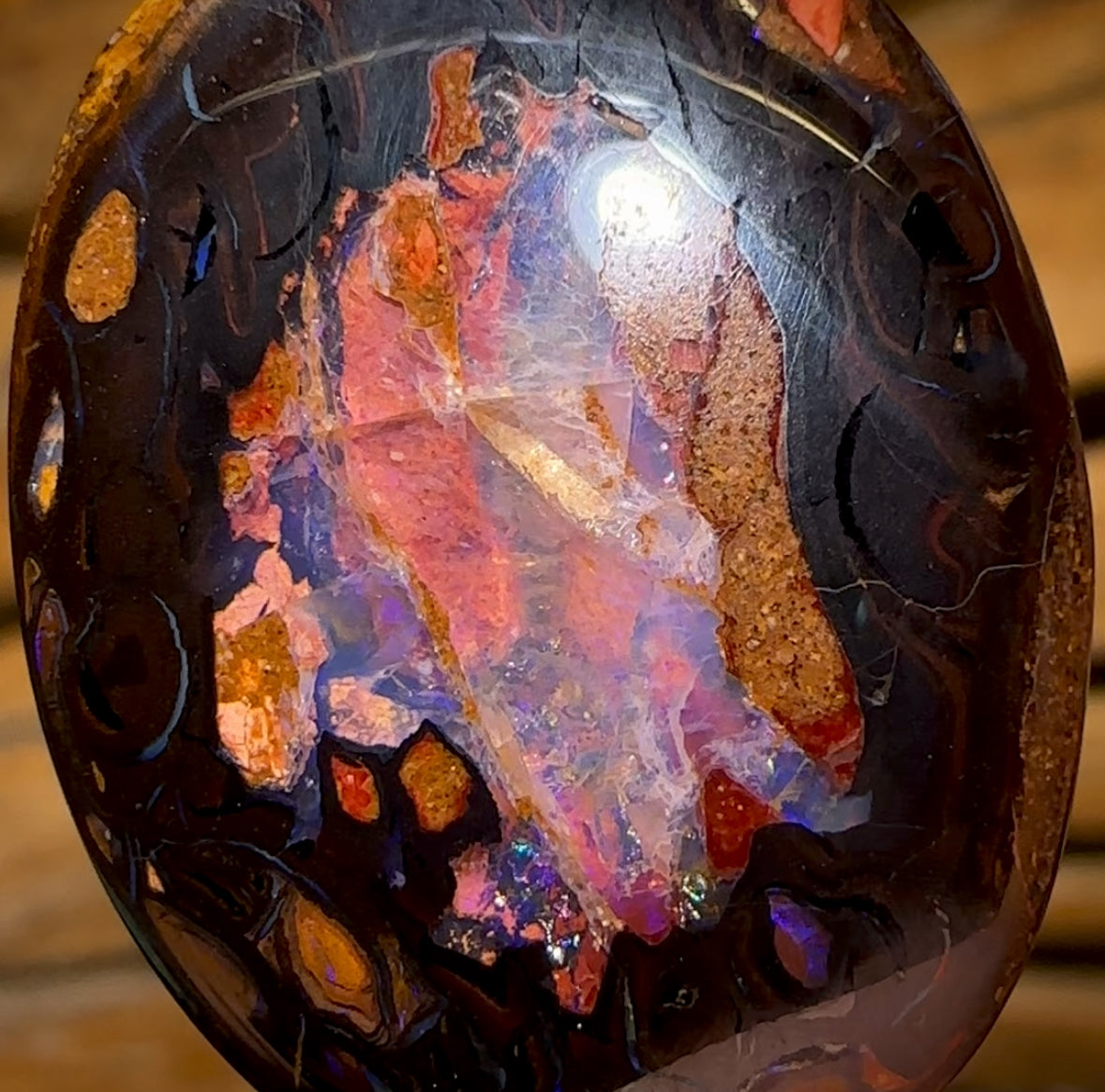 34.5cts - Yowah Nut Kernel Opal. Australian Boulder Opal