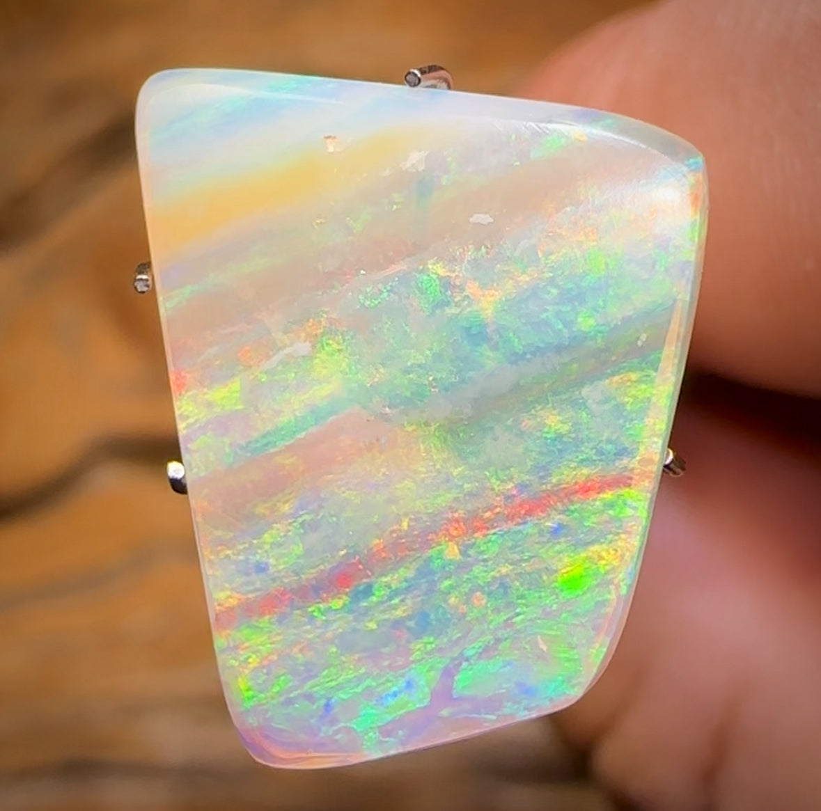 5cts - GEM Queensland Boulder Seam Opal. Pure Crystal Opal Andreou Heritage Collection