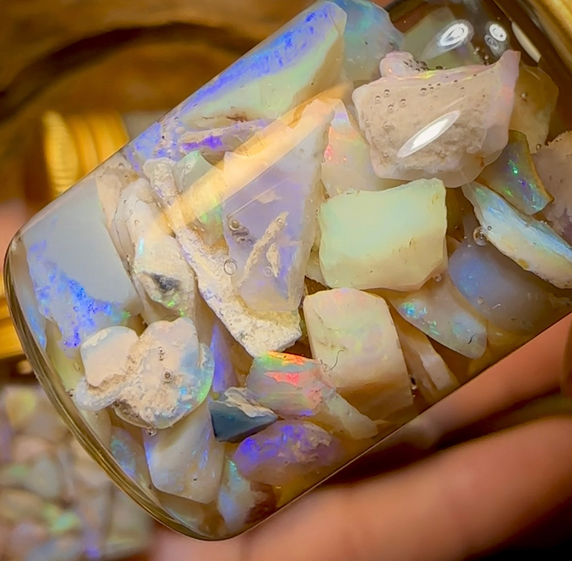 35cts - Lightning Ridge Opal Rough Vials - Opal Whisperers