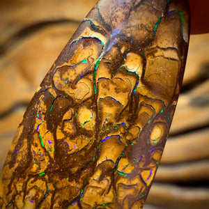 24.9cts - Tan Tribal Yowah Nut Opal. Australian Opal