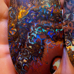 172,6 ct – Stammes-Boulderopal-Set aus Queensland