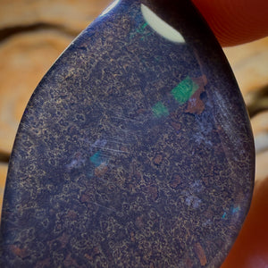 Bargain Banger Card! 25.1cts - Rare Black Boulder Seam Opal. Australian Opal