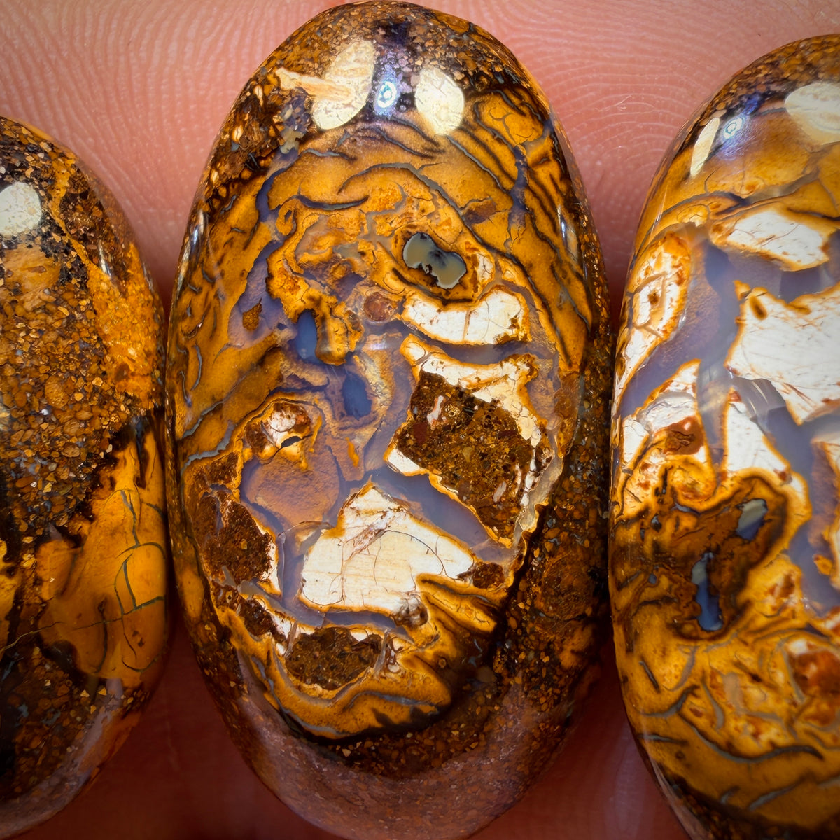 104.2cts - 3x Australian Tribal Boulder Opal’s. Wholesale Parcel