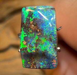 3.5cts - Vibrant Solid Queensland Boulder Opal - Opal Whisperers