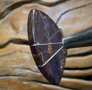 🔨 AUCTION 🔨 No Reserve 29.6cts - Tribal Queensland Boulder Opal from Koroit