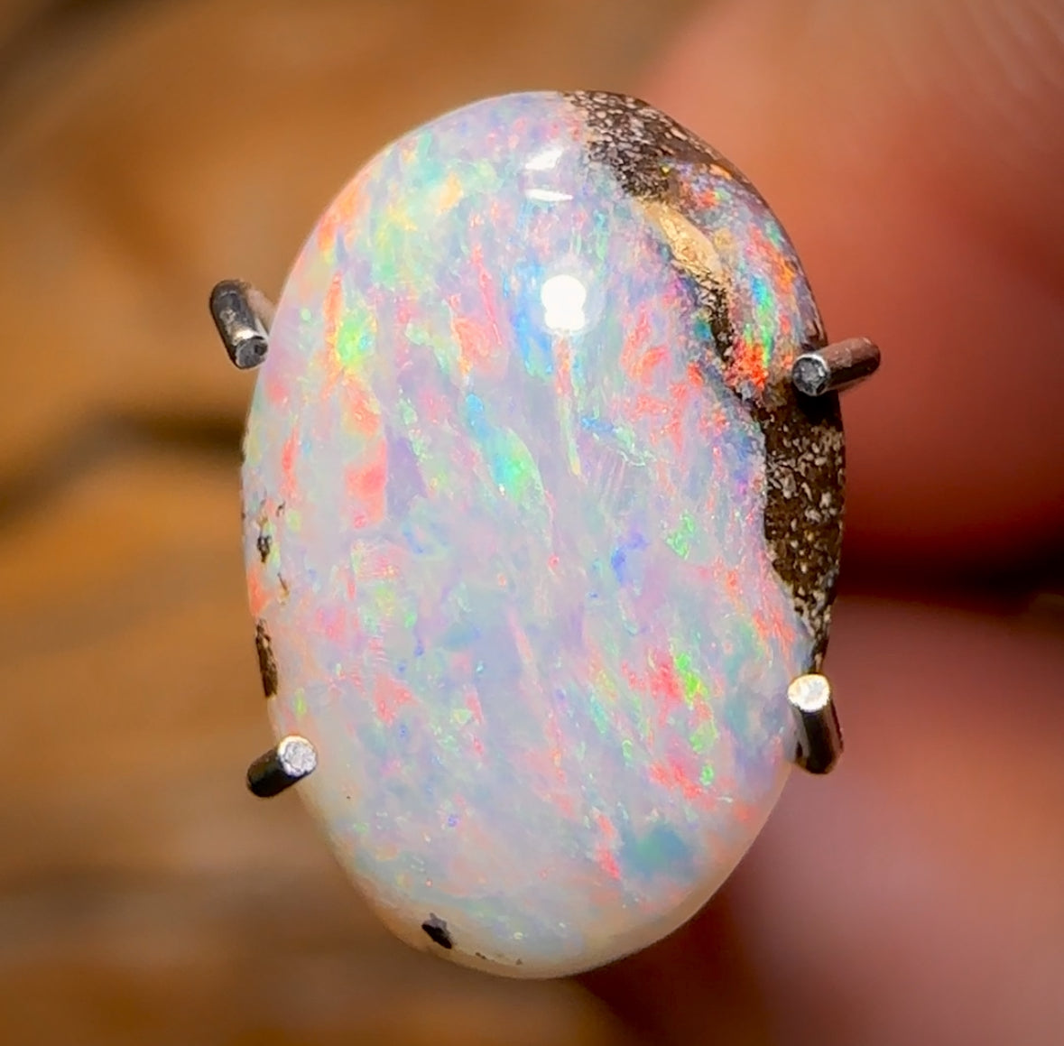 1.8cts - Queensland Boulder Seam Opal Pastel Fire