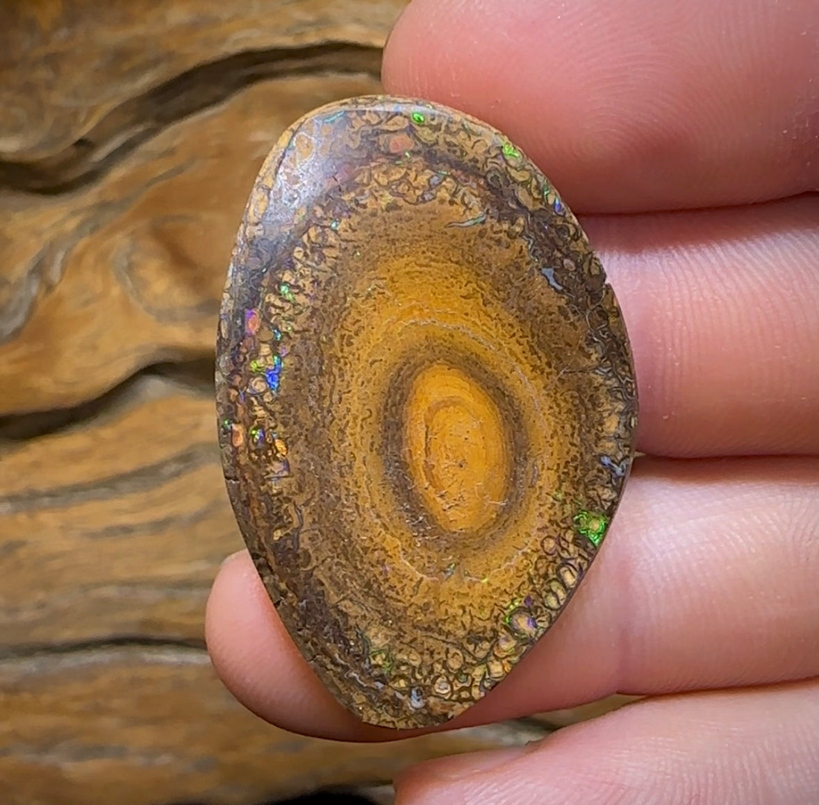 63.2cts - Yowah Nut Tribal. Australian Boulder Opal - Opal Whisperers