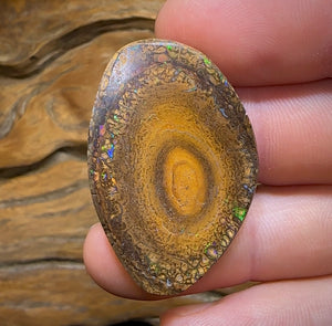 63.2cts - Yowah Nut Tribal. Australian Boulder Opal - Opal Whisperers