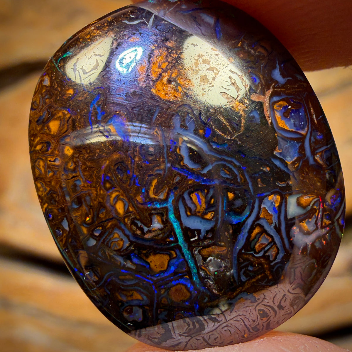 36.4cts - Tribal Yowah Nut Opal. Double Sided