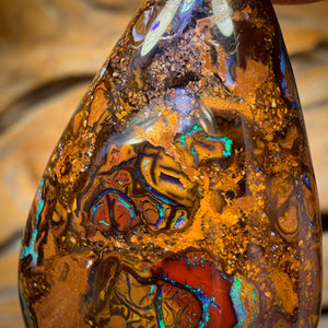 Bargain Card! 62.5cts - Tribal Queensland Boulder Opal from Yowah